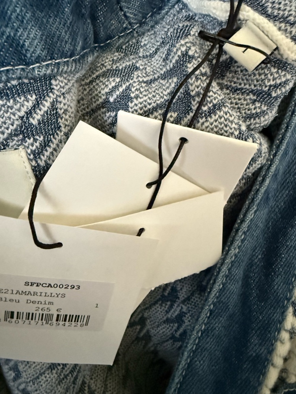 Sandro Tweed and Denim Cropped Cardigan size 1 - Picture 9 of 11